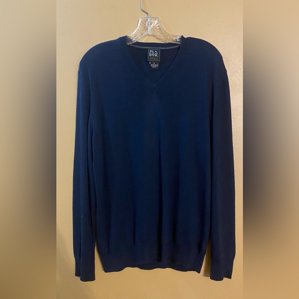 Jos. A. Bank Travelsr 100% Merino Wool Sweater  VGUC Size M